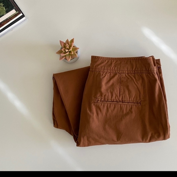 🎉HP🎉Free People Women's Brown Cargo Pants 6 Orange Gold Slacks Pocket - Picture 3 of 4